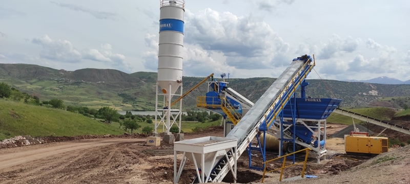 60m³/h Mobile Concrete Batching Plant